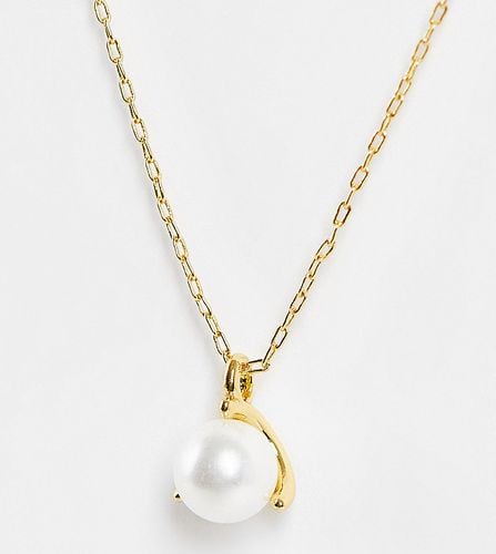 Collier en plaqué or avec pendentif perle nacrée - Kate Spade - Modalova