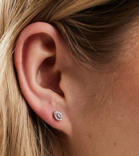 Boucles d'oreilles goutte en argent massif avec perle - Argenté - Kingsley Ryan - Modalova