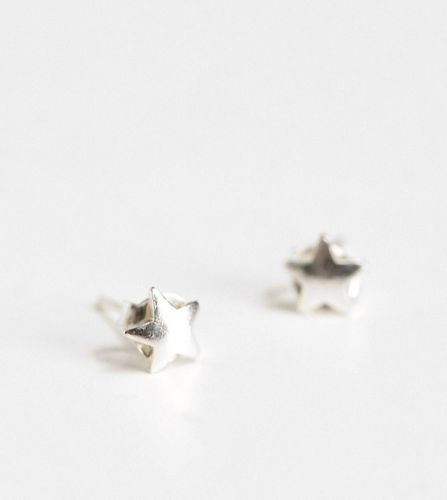 Clous d'oreilles en argent massif motif étoiles 6 mm - Kingsley Ryan - Modalova