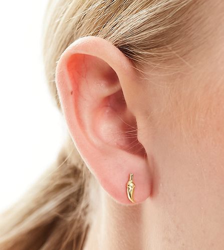 Clous d'oreilles piment en plaqué or - Kingsley Ryan - Modalova
