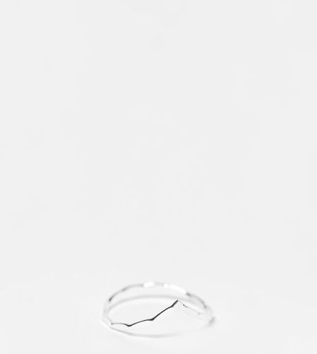 Bague en V en argent massif - Kingsley Ryan Curve - Modalova
