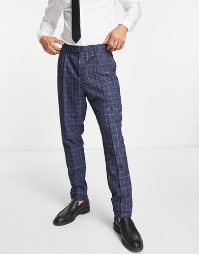 Pantalon de costume coupe skinny à taille haute - Carreaux - Harry Brown - Modalova
