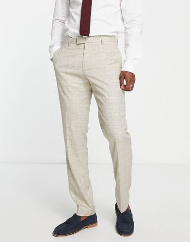 Pantalon de costume slim à carreaux - Marron - Harry Brown - Modalova