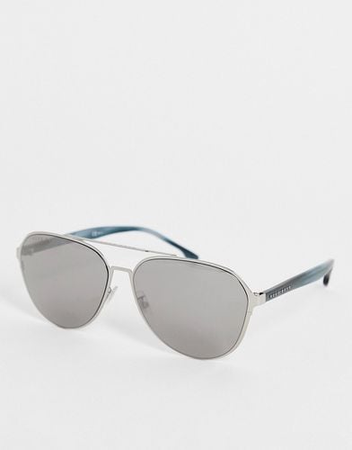 Hugo Boss - Fines lunettes de soleil aviateur à verres effet miroir - BOSS by Hugo Boss - Modalova