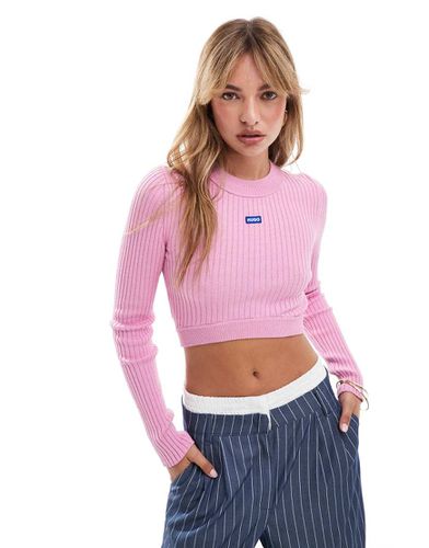 HUGO Blue - Pull en maille - Rose - Hugo Blue - Modalova