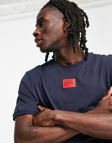 Hugo - Diragolino - T-shirt à logo encadré - Hugo Red - Modalova