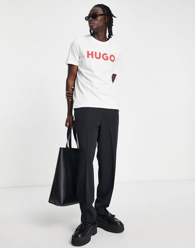Dulivio - T-shirt à logo rouge - Hugo - Modalova