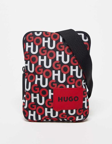 HUGO - Ethon - Sac bandoulière avec logo sur l'ensemble - Hugo Red - Modalova