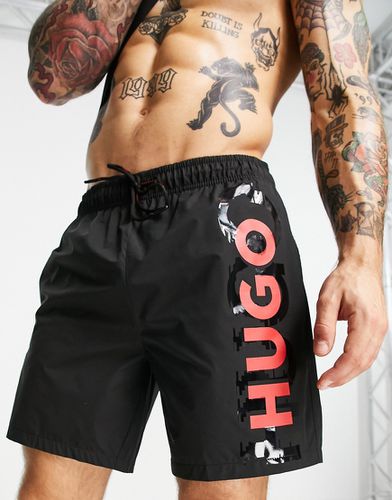 Hugo - Reef - Short de bain à logo oversize - HUGO Bodywear - Modalova