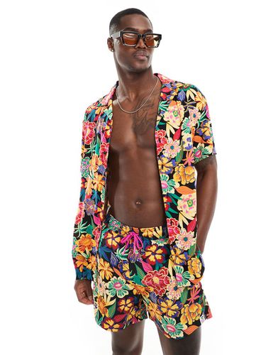 Chemise de plage d'ensemble à fleurs style hawaïen - Hunky Trunks - Modalova