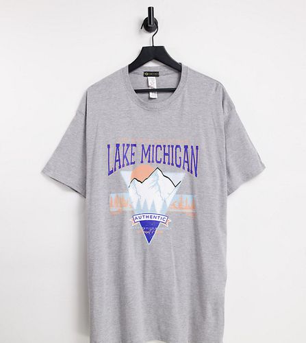 I Saw It First Plus - Lake Michigan - T-shirt oversize à motif graphique - I Saw It First Curve - Modalova