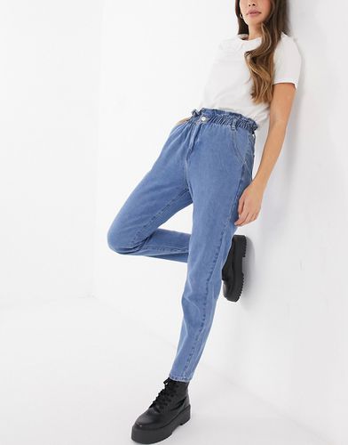 X Billie Faiers - Jean à taille haute froncée - In The Style - Modalova
