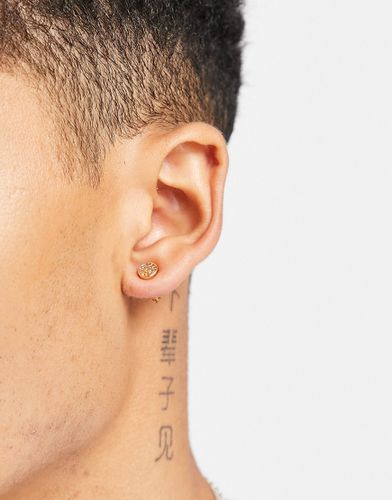 Boucles d'oreilles avec détail en relief - Icon Brand - Modalova