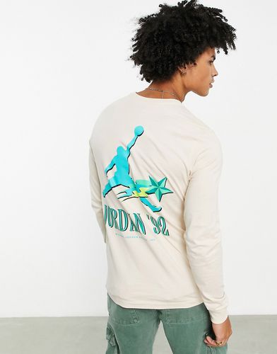 T-shirt manches longues à imprimé au dos - nacré - Jordan - Modalova