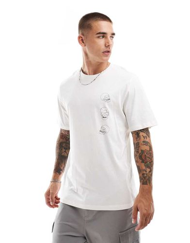 T-shirt oversize à imprimé tête de mort au dos - Jack & Jones - Modalova