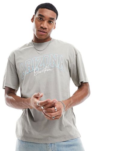 T-shirt oversize avec imprimé Arizona - délavé - Jack & Jones - Modalova