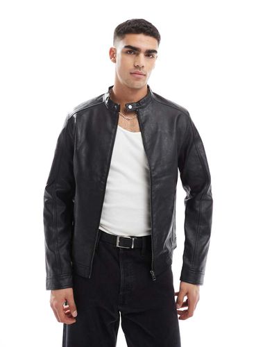 Veste de course en imitation cuir - Jack & Jones - Modalova