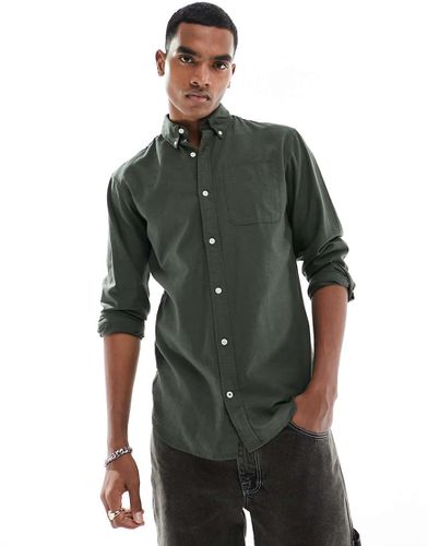 Chemise Oxford oversize - Kaki - Jack & Jones - Modalova