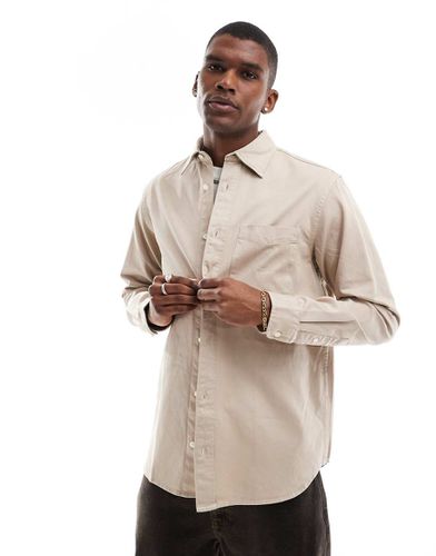 Chemise en sergé épais - Beige - Jack & Jones - Modalova