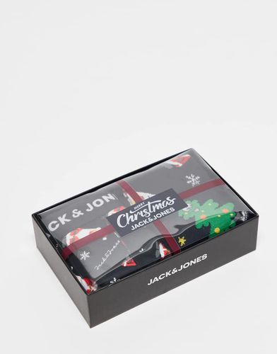 Coffret cadeau de Noël avec boxer et chaussettes - Jack & Jones - Modalova