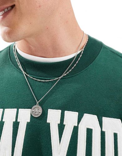 Collier double rang avec pendentif - Jack & Jones - Modalova