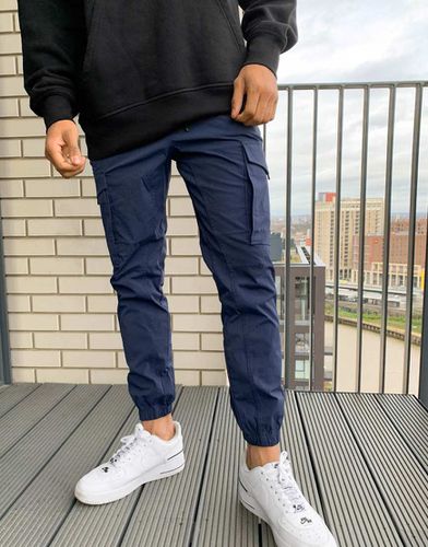 Intelligence - Pantalon cargo en nylon technique avec chevilles resserrées - Bleu - Jack & Jones - Modalova