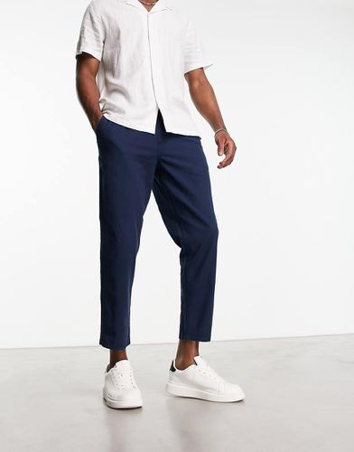 Intelligence - Pantalon en lin mélangé à cordon de serrage - Jack & Jones - Modalova