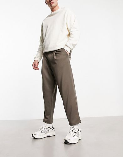 Intelligence - Pantalon élégant ample en jersey - Marron - Jack & Jones - Modalova