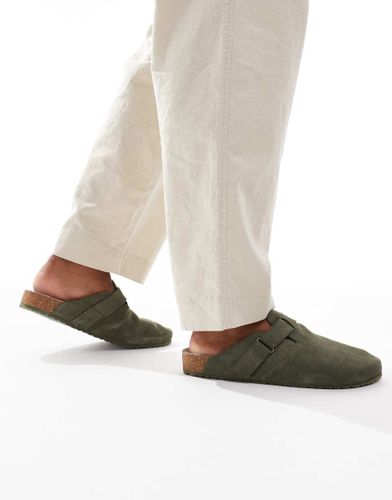Jack & Jones - Mules en daim - Vert - Jack & Jones - Modalova