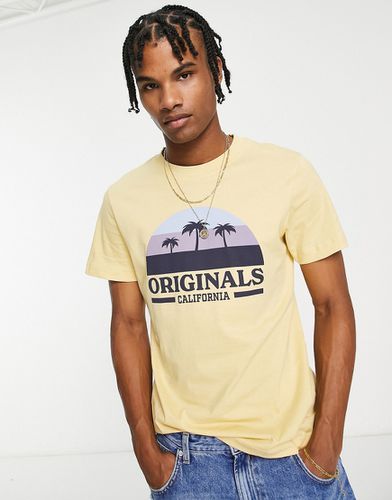 Originals - T-shirt à imprimé rétro sur le devant - Jack & Jones - Modalova