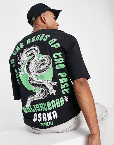 Originals - T-shirt oversize avec imprimé dragon au dos - Jack & Jones - Modalova