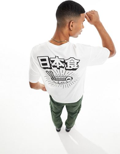 Originals - T-shirt oversize avec imprimé Ramen dans le dos - Jack & Jones - Modalova