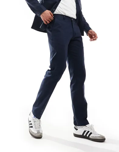 Pantalon de costume casual en lin mélangé de qualité supérieure - Jack & Jones - Modalova