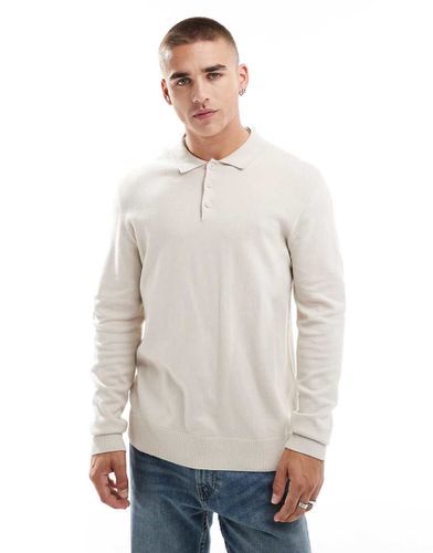 Polo en maille - Beige - Jack & Jones - Modalova