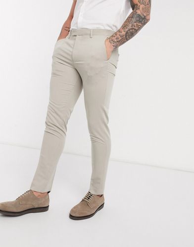 Premium - Pantalon de costume stretch ultra ajusté en polyester - Taupe - STONE - Jack & Jones - Modalova