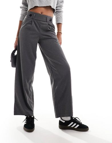 Pantalon ample raccourci coupe ajustée à taille haute - foncé - Jdy - Modalova