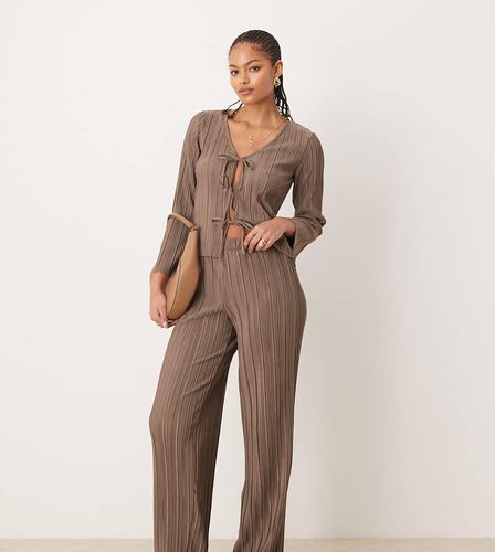 Pantalon ample plissé d'ensemble - Marron - Jdy Tall - Modalova