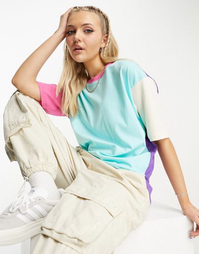 Andrea - T-shirt oversize effet color block - Multicolore - Jjxx - Modalova