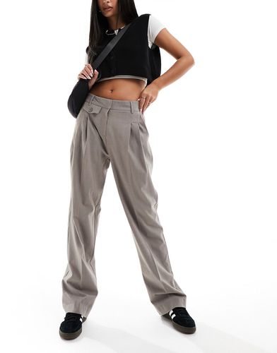 Pantalon droit ajusté avec poche - Taupe - Only - Modalova