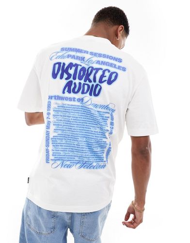 T-shirt décontracté avec imprimé déformé au dos - Only & Sons - Modalova