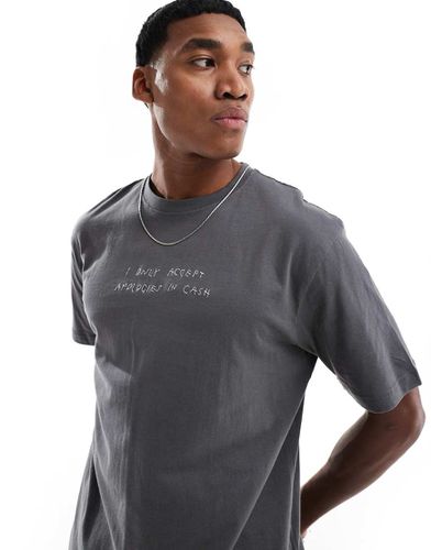 T-shirt décontracté avec imprimé Home - Anthracite - Only & Sons - Modalova