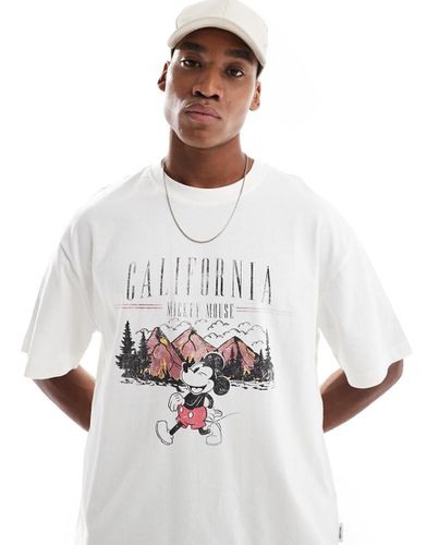 T-shirt oversize avec imprimé Cali Mickey Mouse - Only & Sons - Modalova