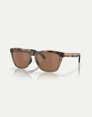 Frogskins™ - Lunettes de soleil carrées polarisées à verres effet miroir - écaille de tortue/ fumée - Oakley - Modalova