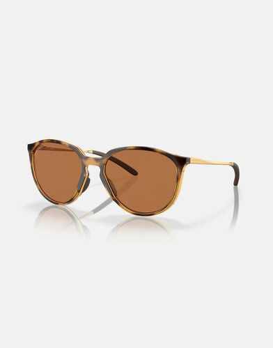 Sielo - Lunettes de soleil rondes avec verres polarisés marron - Marron écaille de tortue effet poli - Oakley - Modalova