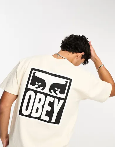 Icon Eyes - T-shirt imprimé au dos - cassé - Obey - Modalova