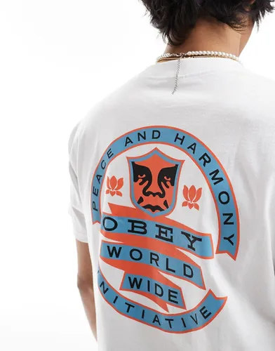 Peace Initiative - T-shirt à manches courtes et imprimé graphique - Obey - Modalova