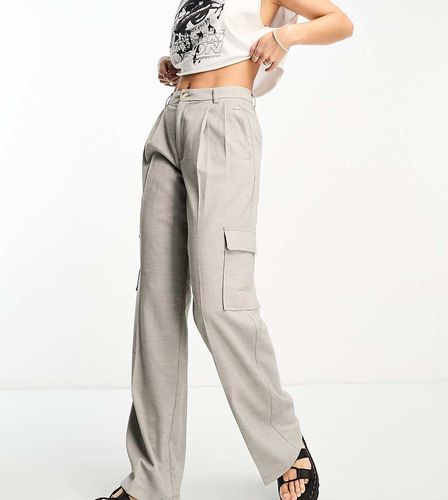 Pantalon cargo ajusté - chiné - Object Tall - Modalova