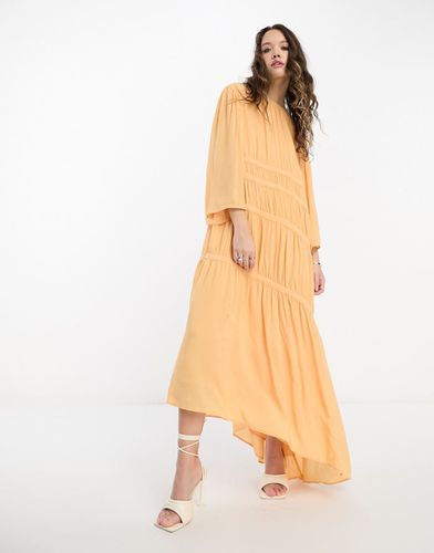 Robe plissée en mousseline longueur mollet - Other Stories - Modalova