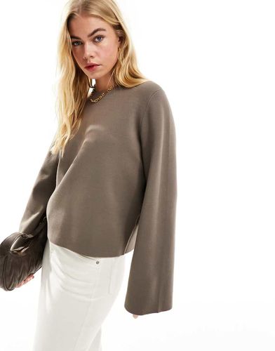 Sweat en maille - Taupe - Other Stories - Modalova