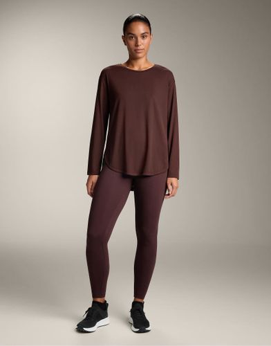 T-shirt  manches longues et pli au dos en modal mlang - Marron - Oysho - Modalova